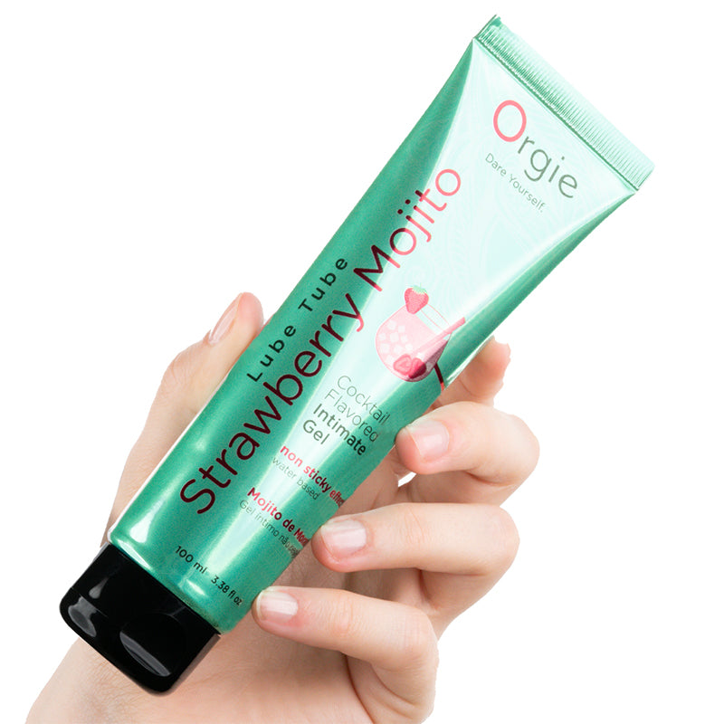 Orgie(葡萄牙) Lube Tube 可食用口交潤滑液 (草莓莫吉托味) 100ml