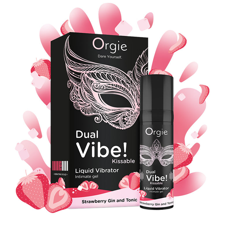 Orgie(葡萄牙) Dual Vibe! Strawberry Gin and Tonic 跳動式口愛快感增強液 草莓金湯力味 15ml