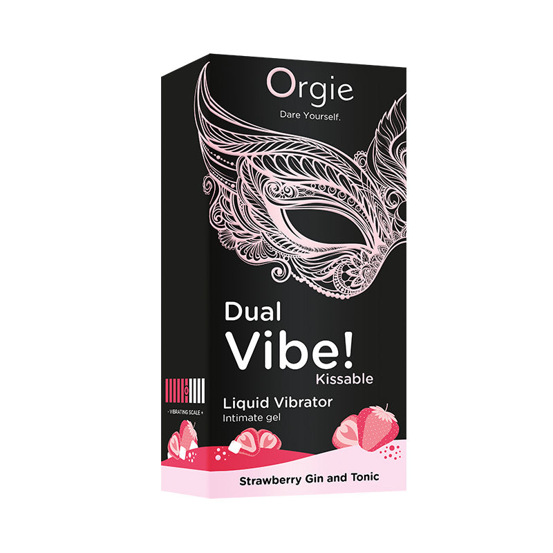 Orgie(葡萄牙) Dual Vibe! Strawberry Gin and Tonic 跳動式口愛快感增強液 草莓金湯力味 15ml