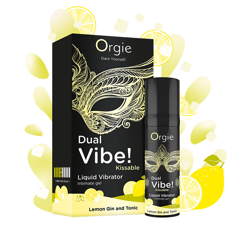 Orgie(葡萄牙) DUAL VIBE! Lemon Gin and Tonic 跳動式口愛快感增強液 檸檬湯力味 15ml