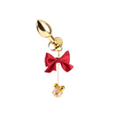 CHISA - Sexy Tempter Kit 紅蝴蝶結吊墜乳頭夾+後庭塞