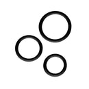 CHISA - Magnum Force Cock Ring 矽膠延時環 3件裝 黑色