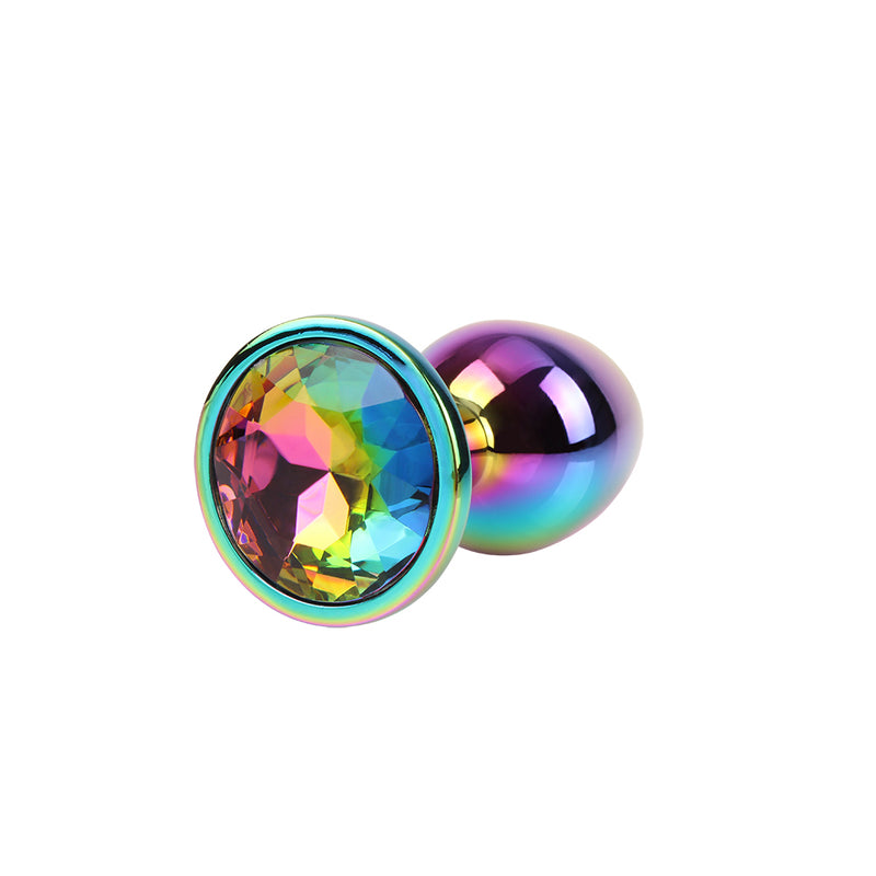 CHISA - Rainbow Gem Meatl Plug 彩虹寶石金屬肛塞 細碼