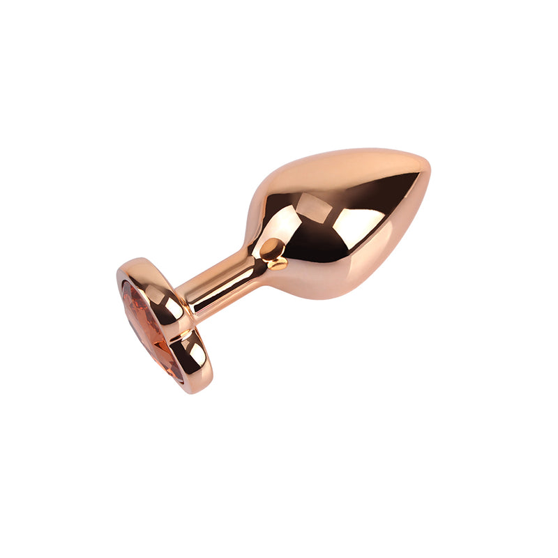 CHISA - Rose Gold Heart Butt Plug 玫瑰金 心形後庭塞 中碼
