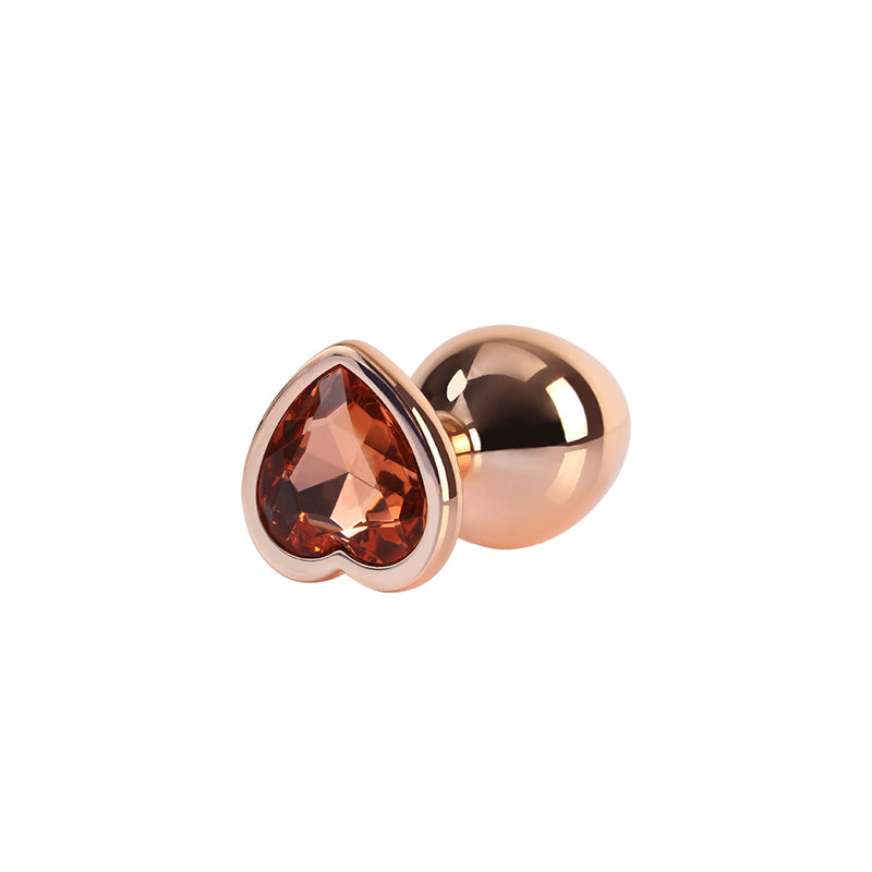 CHISA - Rose Gold Heart Butt Plug 玫瑰金 心形後庭塞 中碼