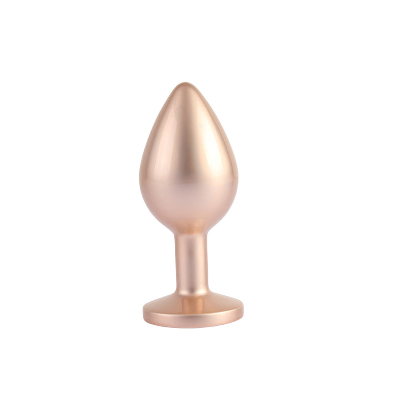 CHISA - Candy Rose Gold Gem Butt Plug 玫瑰金 銀寶石後庭塞 中碼