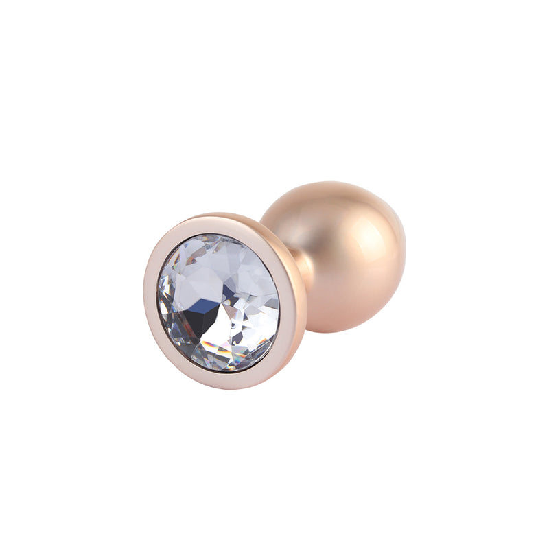 CHISA - Candy Rose Gold Gem Butt Plug 玫瑰金 銀寶石後庭塞 中碼