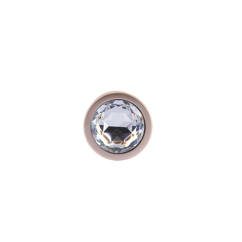 CHISA - Candy Rose Gold Gem Butt Plug 玫瑰金 銀寶石後庭塞 中碼