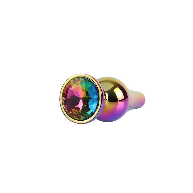 CHISA - Classic Rainbow Butt Plug 3.7寸 彩虹寶石後庭塞