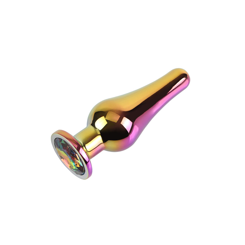 CHISA - Classic Rainbow Butt Plug 4.4寸 彩虹寶石後庭塞