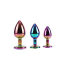 CHISA - Rainbow Gem Butt Plug Set 彩虹寶石後庭塞套裝 3件裝