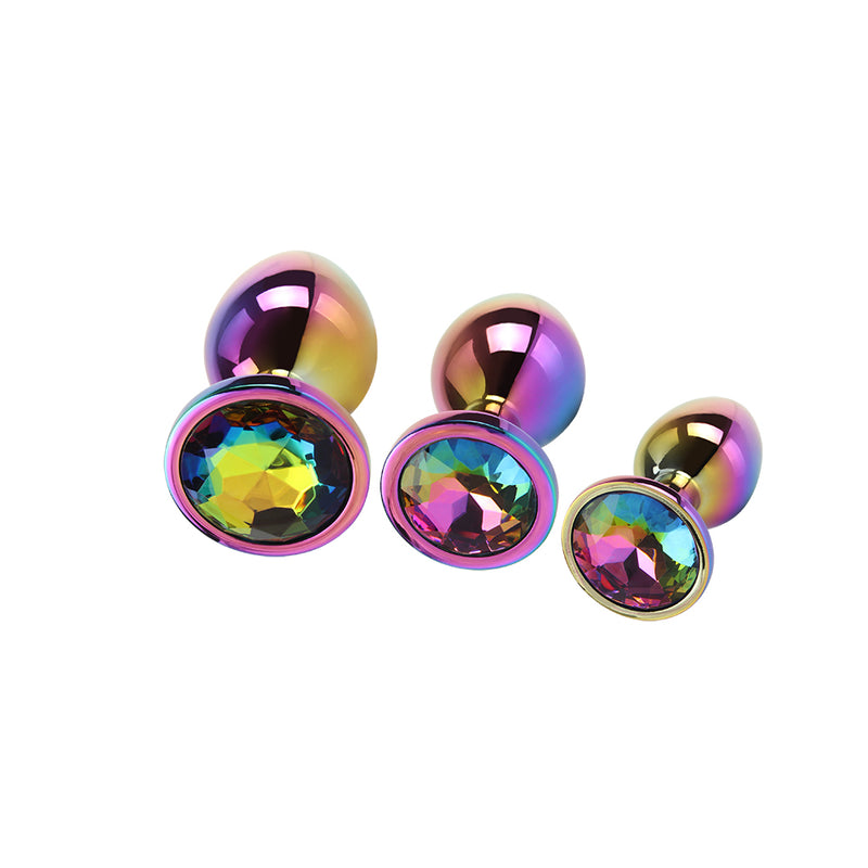 CHISA - Rainbow Gem Butt Plug Set 彩虹寶石後庭塞套裝 3件裝
