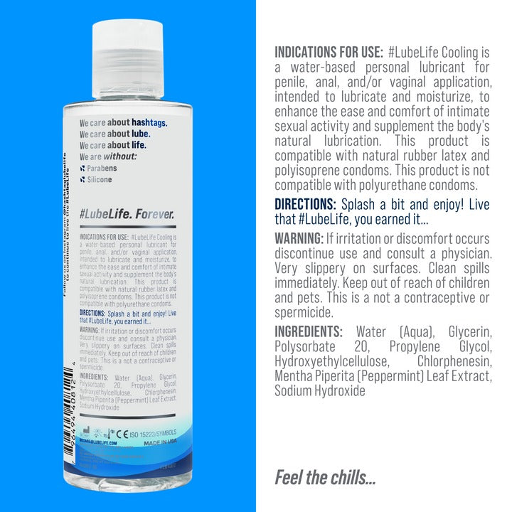 LubeLife(美國) Cooling Lubricant 冷感水性潤滑液 240ML