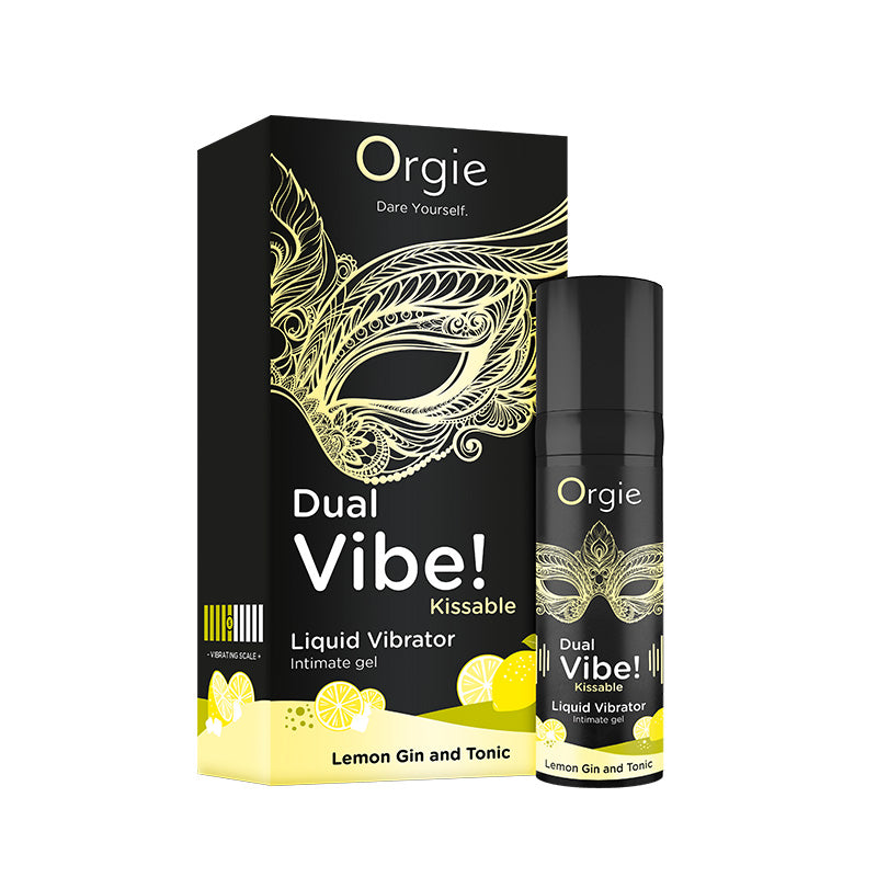 Orgie(葡萄牙) DUAL VIBE! Lemon Gin and Tonic 跳動式口愛快感增強液 檸檬湯力味 15ml