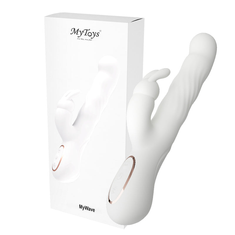 MyToys(德國) MyWave 波波兔子蠕動震動棒 白色