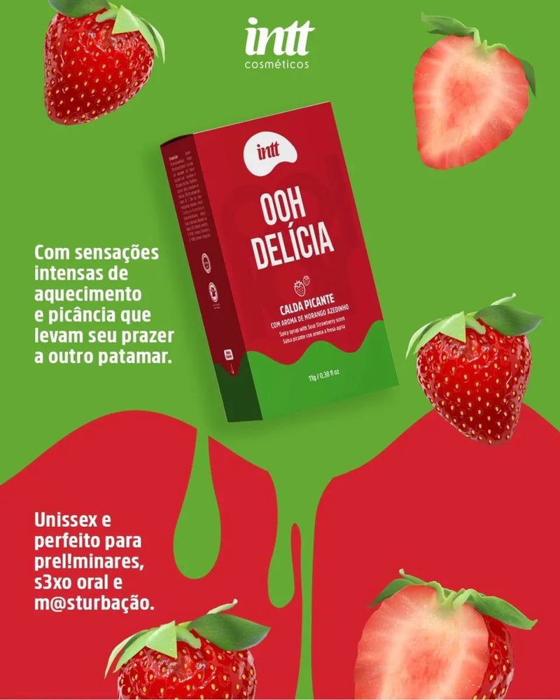 Intt(巴西) OOH DELICIA - Kissable Syrup 溫感口交液 草莓味 11g
