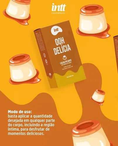 Intt(巴西) OOH DELICIA - Kissable Syrup 溫感口交液 布丁味 11g