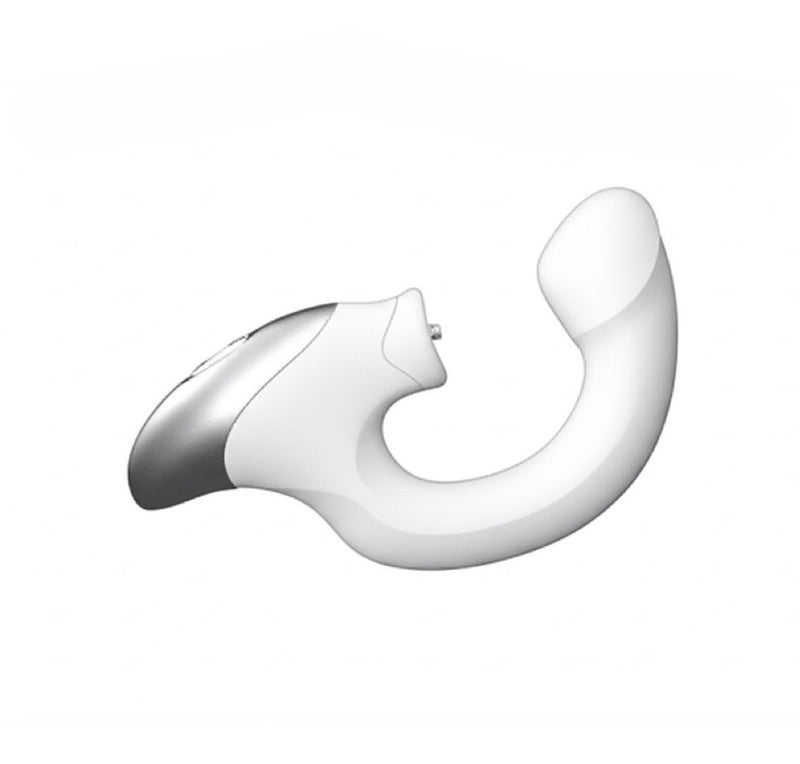 Excellent Power - TITANA - Rechargeable Silicone Stimulator 舔震強力G點震動棒 白色