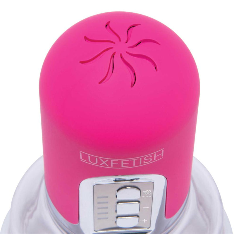 Lux Fetish(美國) Rechargeable 4-Function Auto Pussy Pump With Clit Clamp 電動吸陰器