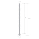 BLUE line(美國) 6" Stainless Steel Teardrop Urethral Sound 不鏽鋼串珠尿道塞