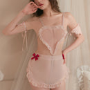 KR(日本) 超性感粉紅透視女僕 KRW111