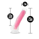 Blush(美國) Neo Elite -  Paradise Glow 7.5'' Long Dildo 7.5吋假陽具 深霓虹粉紅