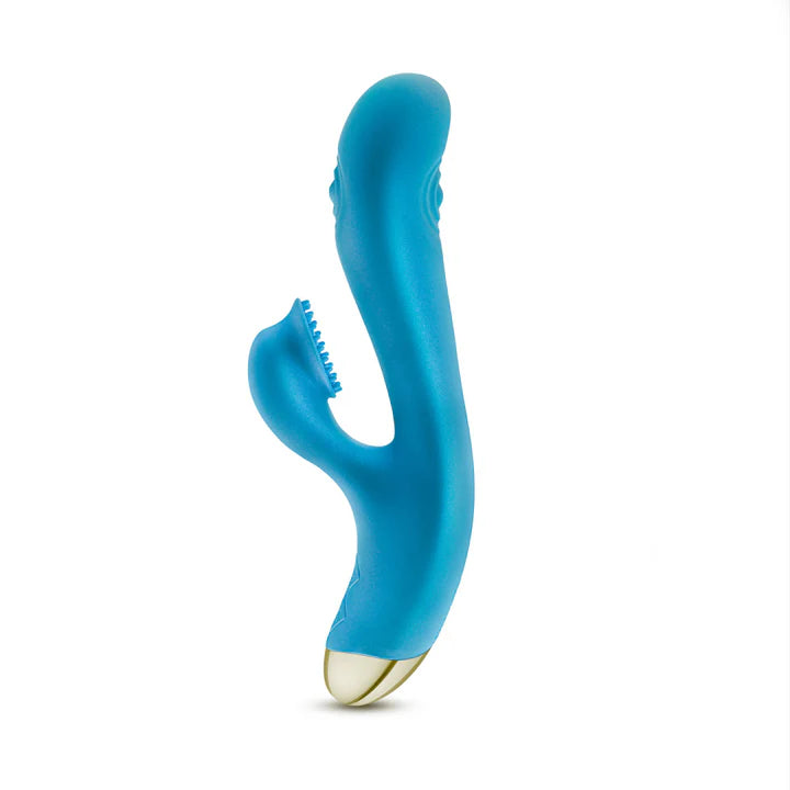 Blush(美國) Aria - Arousing' AF Silicone Vibrator 雙脈動震動棒 藍色