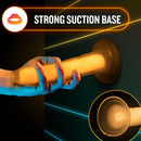 Blush(美國) Neo Elite - Lavo Glow - 7.5'' Long Dildo 7.5吋假陽具 夜光霓虹橙