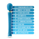 Blush(美國) Dianna Wand Massager 超強AV震動棒 藍綠色