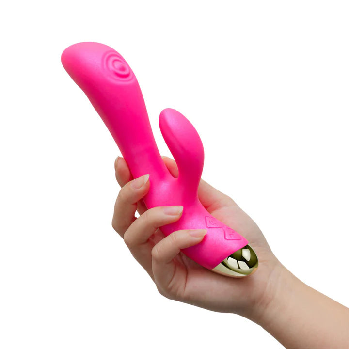 Blush(美國) Aria - Pleasin' AF Silicone Vibrator 雙脈動震動棒 粉紅色