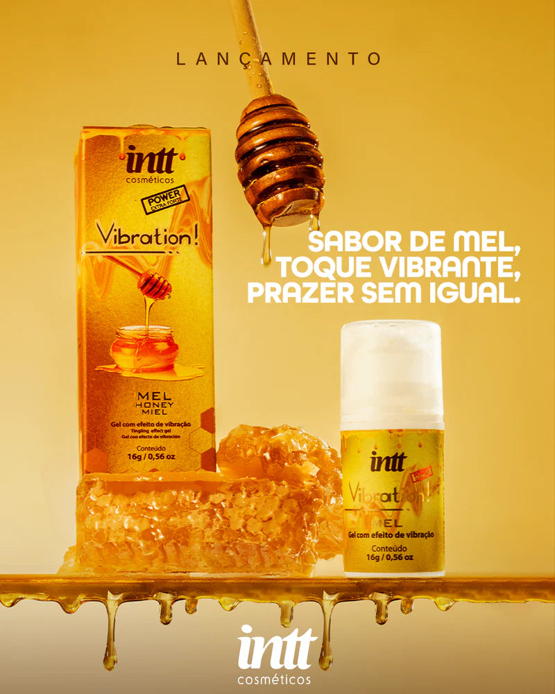 Intt(巴西) Vibration 可舔震動式熱感高潮液 增強版 (蜜糖味) 17ml