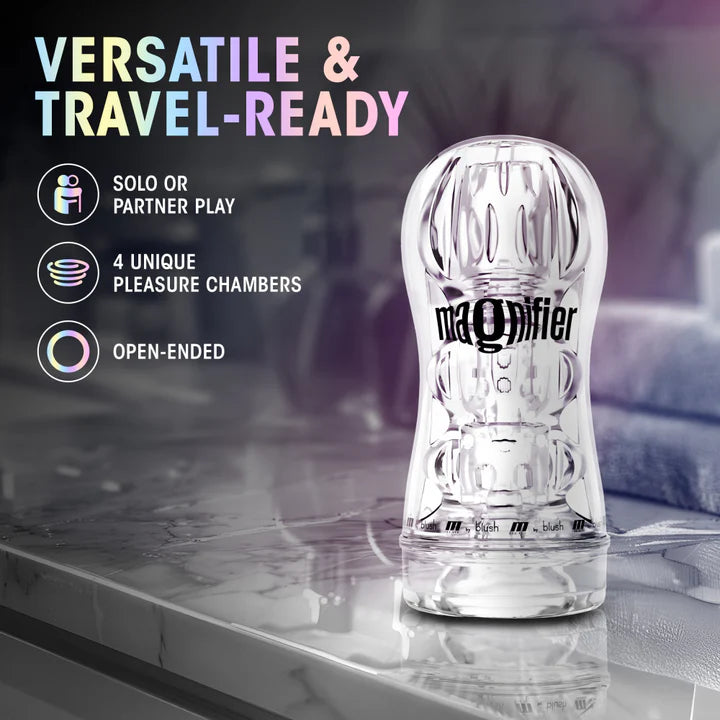 Blush(美國) M For Men - Soft + Wet Magnifier Clear Masturbator 柔軟透明自慰杯