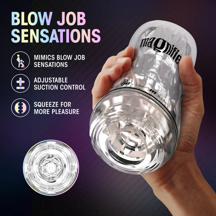 Blush(美國) M For Men - Soft + Wet Magnifier Clear Masturbator 柔軟透明自慰杯