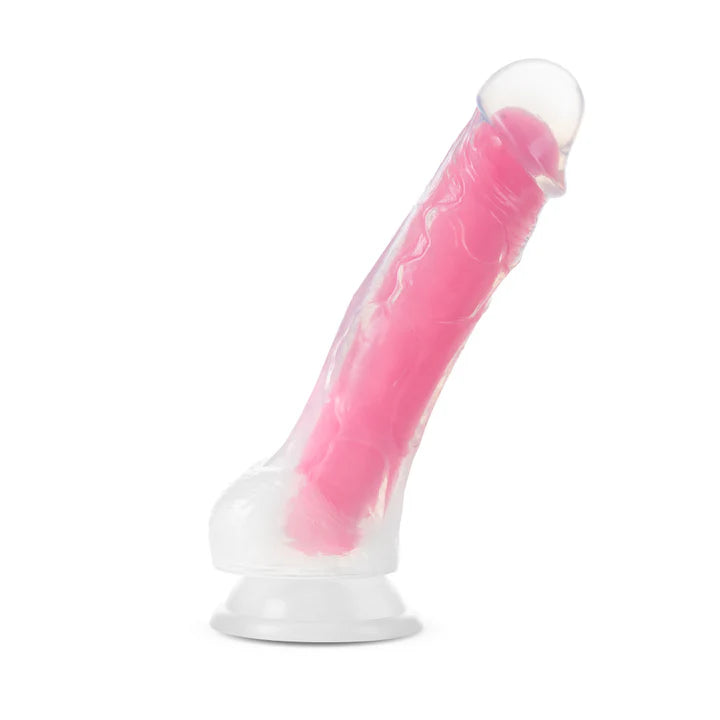 Blush(美國) Neo Elite -  Paradise Glow 7.5'' Long Dildo 7.5吋假陽具 深霓虹粉紅
