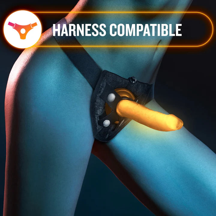 Blush(美國) Neo Elite - Lavo Glow - 7.5'' Long Dildo 7.5吋假陽具 夜光霓虹橙