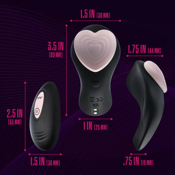 Blush(美國) Temptasia - Heartbeat Panty Vibrator 遙控心形陰蒂震動器