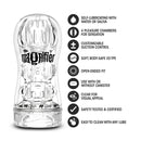 Blush(美國) M For Men - Soft + Wet Magnifier Clear Masturbator 柔軟透明自慰杯