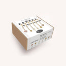 Liebe Seele(日本) Gold Nipple Clamps 白底心形花朵乳頭夾 (2件裝) NC-80327YL