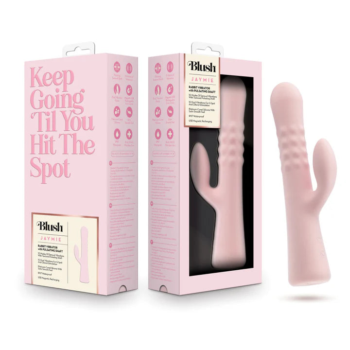 Blush(美國) Jaymie 9.25'' G Spot Rabbit Vibrator - G點兔子震動棒 粉色