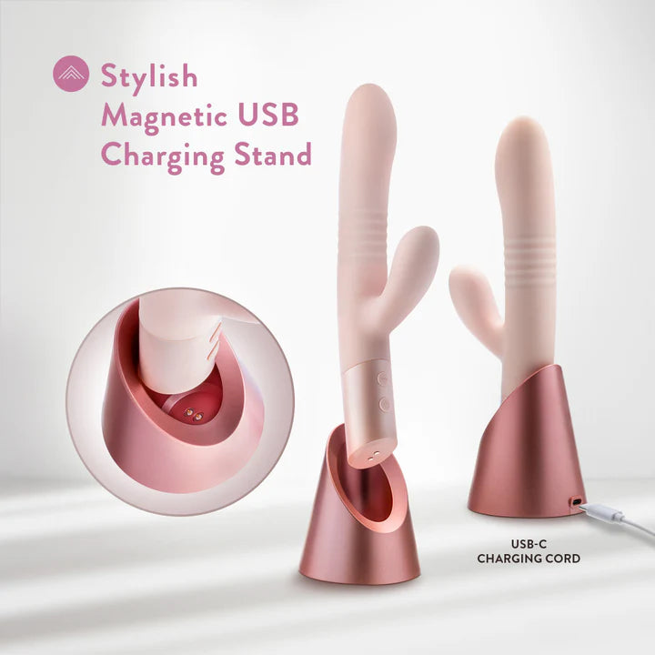 Blush(美國) Fraya 9.5'' G Spot Silicone Rabbit Vibrator - G點兔子伸縮震動棒