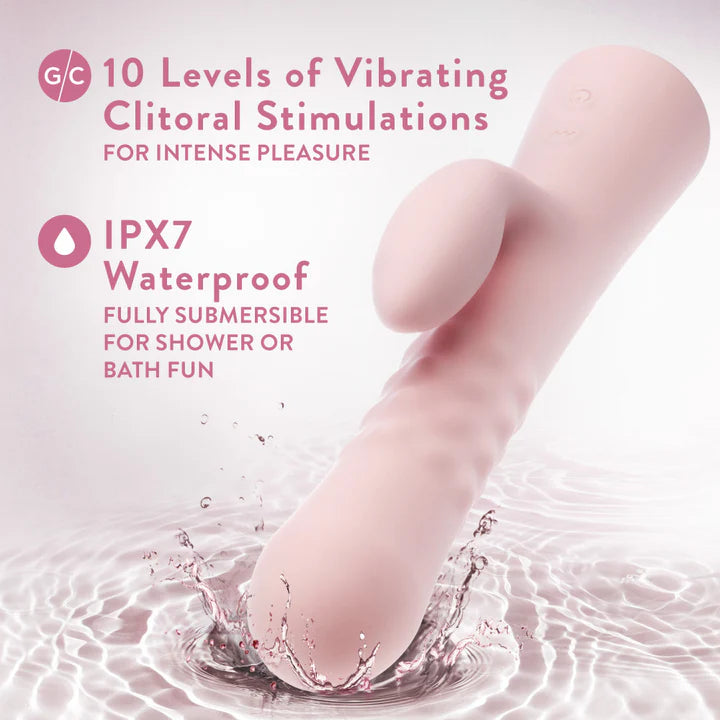 Blush(美國) Jaymie 9.25'' G Spot Rabbit Vibrator - G點兔子震動棒 粉色