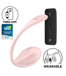 Satisfyer(德國) Ribbed Petal 智能APP控制+遙控震動器 粉色