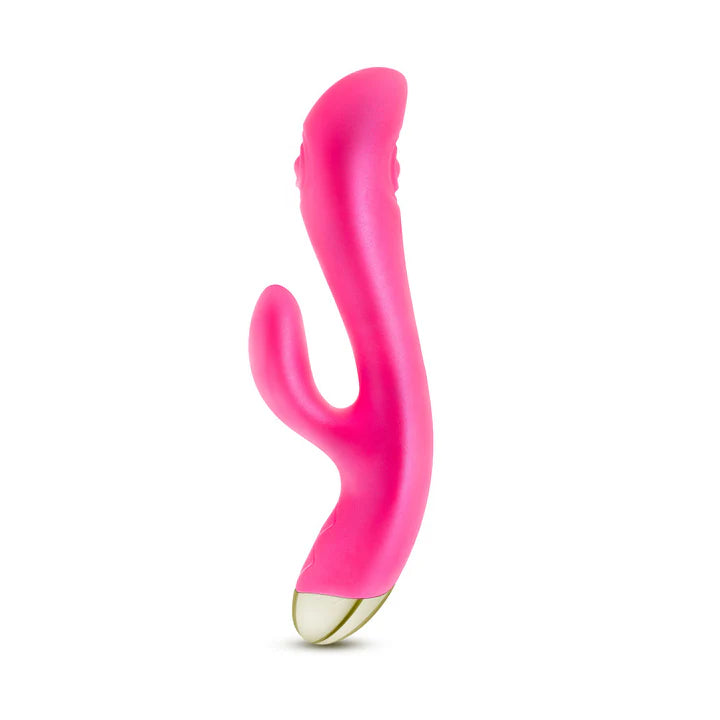 Blush(美國) Aria - Pleasin' AF Silicone Vibrator 雙脈動震動棒 粉紅色