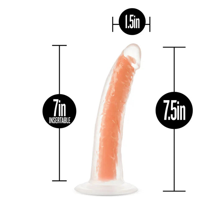 Blush(美國) Neo Elite - Lavo Glow - 7.5'' Long Dildo 7.5吋假陽具 夜光霓虹橙