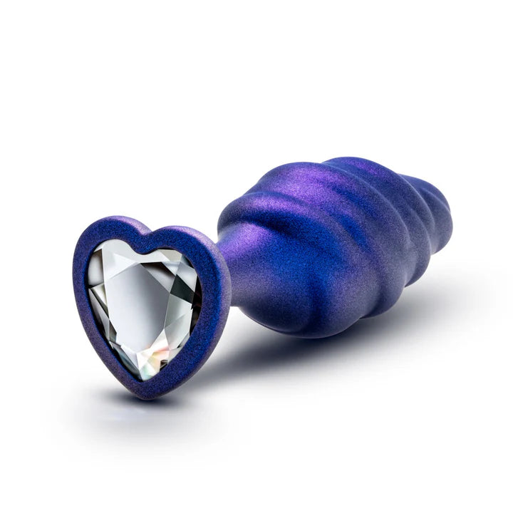 Blush(美國) Anal Adventures Matrix - Bumped Bling Sapphire 4.5寸 閃亮藍寶石 矽膠後庭塞