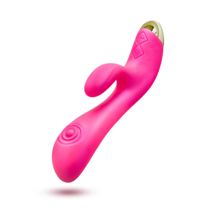 Blush(美國) Aria - Pleasin' AF Silicone Vibrator 雙脈動震動棒 粉紅色