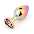 SM-VIP(日本) 幻彩心形後庭塞 L碼 (粉色/ 銀色/ 彩虹)