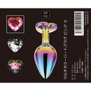 SM-VIP(日本) 幻彩心形後庭塞 S碼 (粉色/ 銀色/ 彩虹)