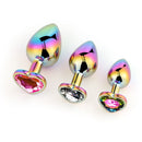 SM-VIP(日本) 幻彩心形後庭塞 L碼 (粉色/ 銀色/ 彩虹)