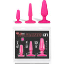 Hustler(美國) Anal Training Kit 後庭塞 3件裝 黑色/桃紅色